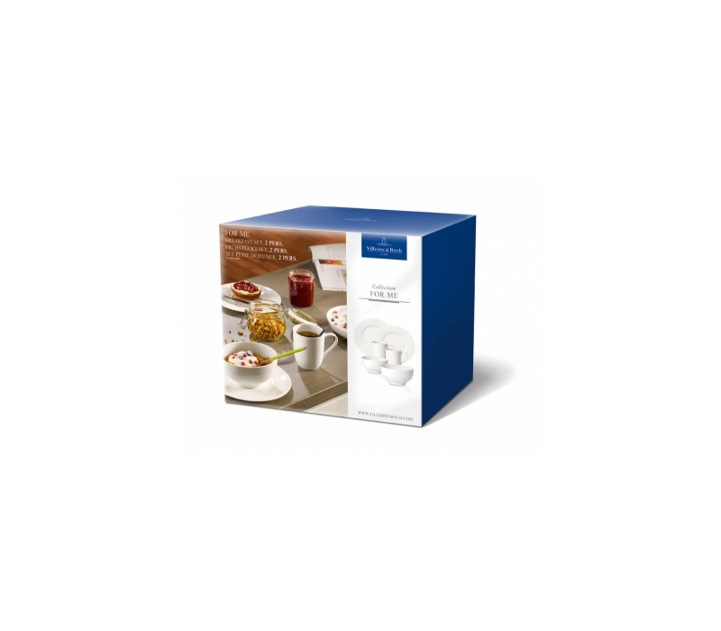 Villeroy & Boch For Me Ontbijtset 2 pers, 6-delig