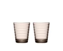 Iittala Aino Aalto Waterglas 0,22 l Linnen, per 2