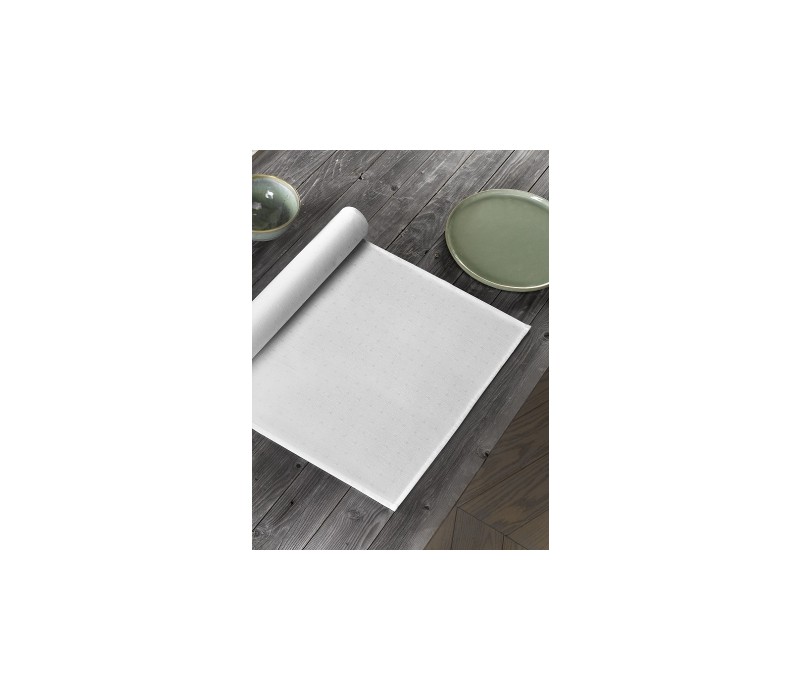 De Witte Lietaer Puntos Tafelloper 150 x 50 cm, 2 servetten