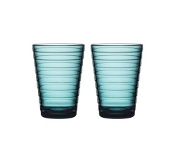 Iittala Aino Aalto Waterglas 0,33 l Zeeblauw, per 2 thumbnail