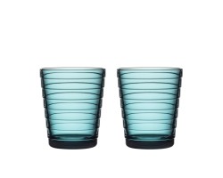 Iittala Aino Aalto Waterglas 0,22 l Zeeblauw, per 2 thumbnail
