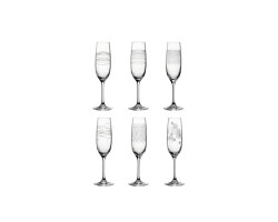Leonardo Casella Champagne glazen met print, per 6 thumbnail