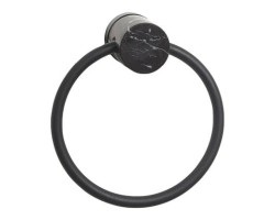 Aquanova Nero Handdoekring - Zwart